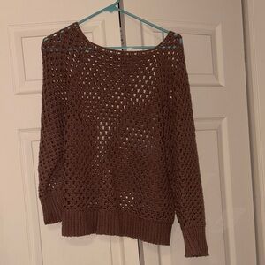 Brown Knit Women's Sweater